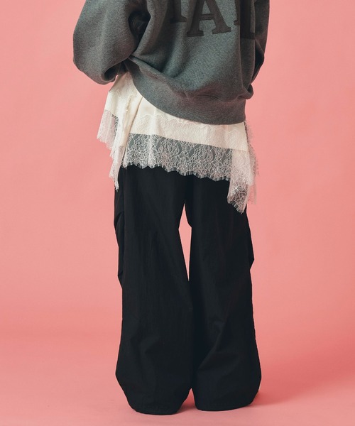 AT THE TRNK(アットザトランク)の「パラシュート パンツ AT THE TRNK(その他パンツ・レディース・ブラック/モカ・フリー)」の21枚目の写真
