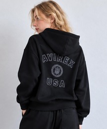 SIGNATURE VARSITY LOGO ZIP PARKA