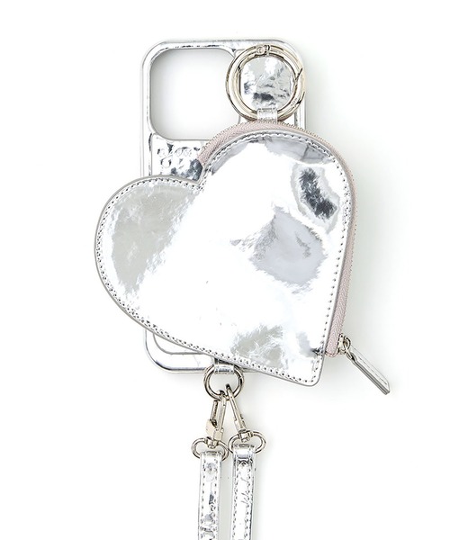 【完売品】ajew★glow heart case/iPhone 17ケース iPhone17/17Pro】ajew glow heart pocket case（スマホケース/カバー