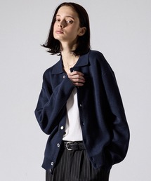 【CLEL】Cashmere Merino Wool Blend Knit Shirt Cardigan / カシミヤメリノウールブレンド ニットシャツカーディガン