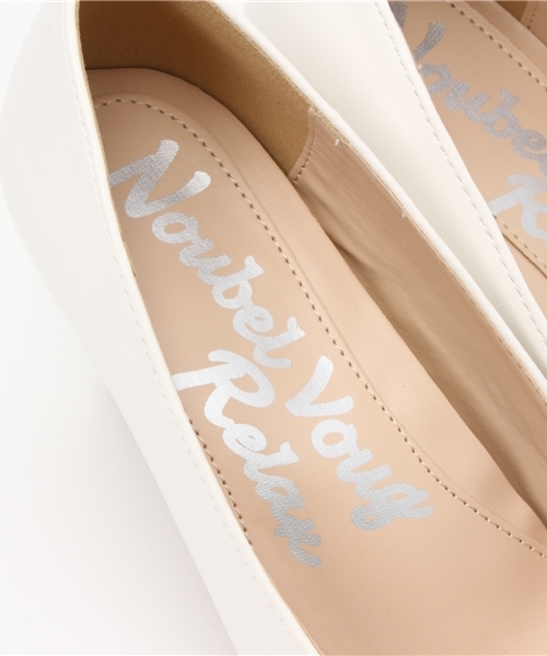 Noubel Voug Relax(ヌーベルヴォーグリラックス)の「Noubel Voug Relax(ヌーベル ヴォーグ リラックス)/ポインテッドトゥスクエアカット シンプルパンプス(パンプス・レディース・ライトブルー/ホワイト/レッド/ピンク/ブラック/ブラック系その他・S/LL/L/M)」の11枚目の写真