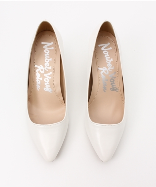 Noubel Voug Relax(ヌーベルヴォーグリラックス)の「Noubel Voug Relax(ヌーベル ヴォーグ リラックス)/ポインテッドトゥスクエアカット シンプルパンプス(パンプス・レディース・ライトブルー/ホワイト/レッド/ピンク/ブラック/ブラック系その他・S/LL/L/M)」の13枚目の写真