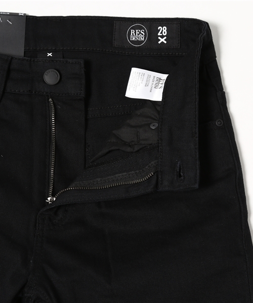 RES DENIM（レスデニム）の「【Men's FUDGE 6月号掲載】RES DENIM/レスデニム BROLIN ブラックデニム ストレッチ スキニーデニム （デニムパンツ・メンズ・ブラック・34inch/32inch/28inch/30inch/31inch）」の10枚目の写真