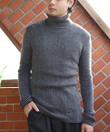 ８(eight) | タートルネック ニットセーター　リブ編み カットソー(ニット/セーター)