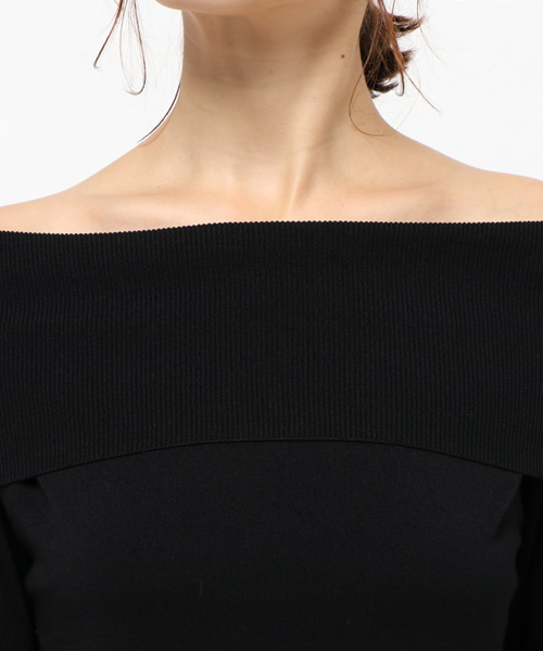 FIGARO Paris（フィガロパリ）の「14G オフショルダープルオーバー◆（ニット/セーター・レディース・グレー/ブラック/カーキ・FREE）」の7枚目の写真