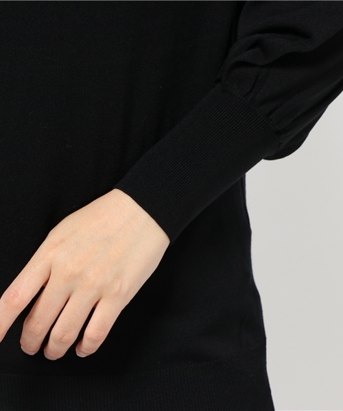 FIGARO Paris（フィガロパリ）の「14G オフショルダープルオーバー◆（ニット/セーター・レディース・グレー/ブラック/カーキ・FREE）」の9枚目の写真