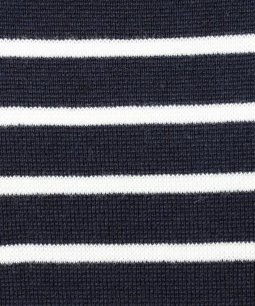 BEAUTY&YOUTH UNITED ARROWS（ビューティーアンドユースユナイテッドアローズ）の「BY ミラノリブボーダーハイネックニットプルオーバー◆（ニット/セーター・レディース・ブラック/レッド/ネイビー・FREE）」の15枚目の写真