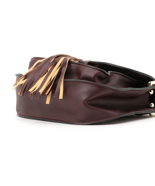 Re:EDIT（リエディ）の「[リエディ]フリンジ付ポシェットショルダーバック[リエディオリジナル]鞄/バッグ/ショルダーバッグ（ショルダーバッグ・レディース・ベージュ/ブラック/ブラウン/グリーン/ボルドー・FREE）」の7枚目の写真