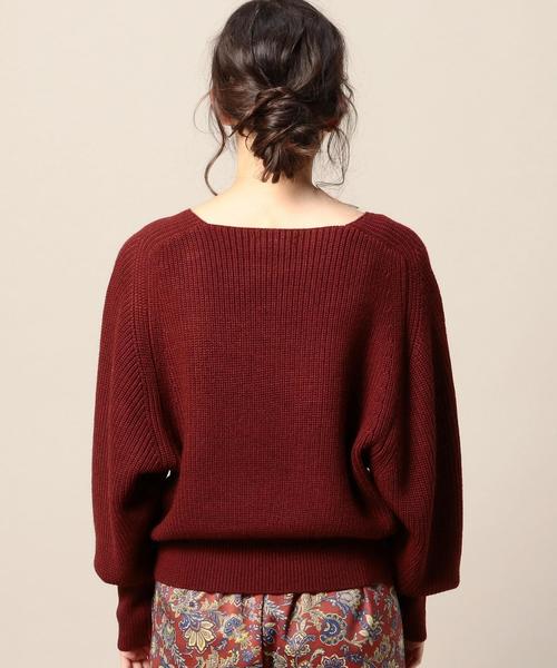 BEAUTY&YOUTH UNITED ARROWS（ビューティーアンドユースユナイテッドアローズ）の「BY 畦 ドルマン ニットプルオーバー◆（ニット/セーター・レディース・オフホワイト/ライトグレー/ワインレッド/オレンジ系その他・FREE）」の19枚目の写真