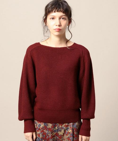 BEAUTY&YOUTH UNITED ARROWS（ビューティーアンドユースユナイテッドアローズ）の「BY 畦 ドルマン ニットプルオーバー◆（ニット/セーター・レディース・オフホワイト/ライトグレー/ワインレッド/オレンジ系その他・FREE）」の20枚目の写真