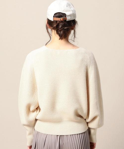 BEAUTY&YOUTH UNITED ARROWS（ビューティーアンドユースユナイテッドアローズ）の「BY 畦 ドルマン ニットプルオーバー◆（ニット/セーター・レディース・オフホワイト/ライトグレー/ワインレッド/オレンジ系その他・FREE）」の8枚目の写真