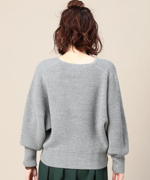 BEAUTY&YOUTH UNITED ARROWS（ビューティーアンドユースユナイテッドアローズ）の「BY 畦 ドルマン ニットプルオーバー◆（ニット/セーター・レディース・オフホワイト/ライトグレー/ワインレッド/オレンジ系その他・FREE）」の11枚目の写真