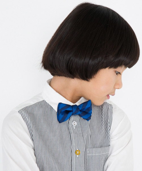 BOW(ボウ)の「【BOW /ボウ】息子に恋する蝶ネクタイ♪ ボタンにラクラク取付け♪ (蝶ネクタイ・キッズ・グリーン系その他/ダークインディゴブルー/ブラック×ホワイト/レッド系その他/ゴールド×グレー/ブラック/スカイブルー/ワイン/ブルー系その他/ブラック系その他/ブラック系その他2/ブルー系その他3/ブルー系その他2・ONESIZE)」の9枚目の写真