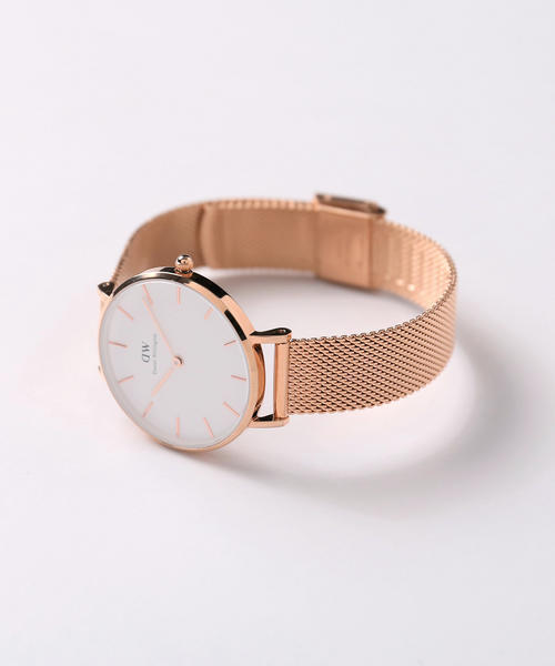 Daniel Wellington（ダニエルウェリントン）の「DANIEL WELLINGTON / CLASSIC PETITE 32mm　ローズゴールド（アナログ腕時計・レディース・ブラック/ホワイト・ONE SIZE）」の6枚目の写真