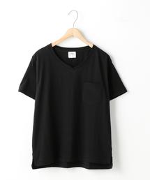 coen | USAコットンVネックTシャツ(Tシャツ/カットソー)