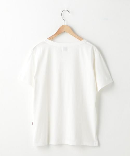 coen（コーエン）の「USAコットンVネックTシャツ（Tシャツ/カットソー・レディース・ホワイト/ブラック/ベージュ/オレンジ系その他/オリーブ/ネイビー・LARGE/MEDIUM）」の12枚目の写真