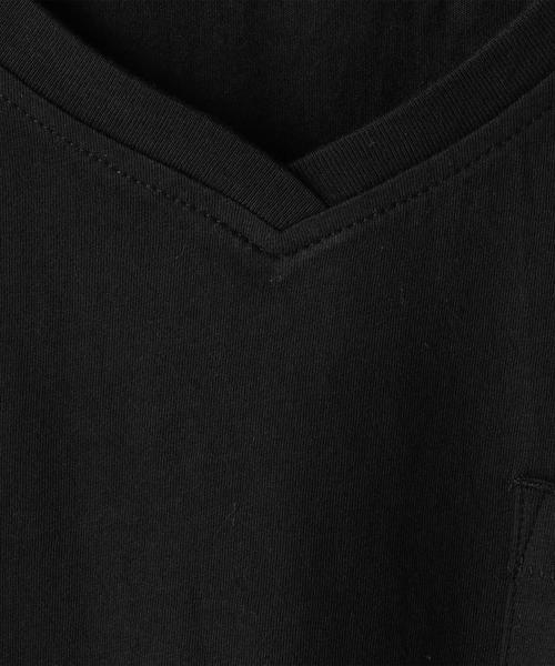 coen（コーエン）の「USAコットンVネックTシャツ（Tシャツ/カットソー・レディース・ホワイト/ブラック/ベージュ/オレンジ系その他/オリーブ/ネイビー・LARGE/MEDIUM）」の18枚目の写真