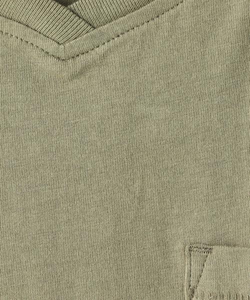 coen（コーエン）の「USAコットンVネックTシャツ（Tシャツ/カットソー・レディース・ホワイト/ブラック/ベージュ/オレンジ系その他/オリーブ/ネイビー・LARGE/MEDIUM）」の13枚目の写真