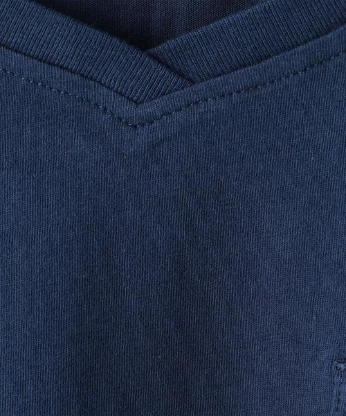 coen（コーエン）の「USAコットンVネックTシャツ（Tシャツ/カットソー・レディース・ホワイト/ブラック/ベージュ/オレンジ系その他/オリーブ/ネイビー・LARGE/MEDIUM）」の15枚目の写真