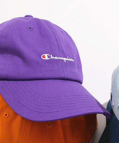 Champion（チャンピオン）の「∴WEGO/Champion LOWキャップ（キャップ・メンズ・ブラック系その他/ホワイト/オレンジ/ブラック/ダークインディゴブルー/パープル/ライトインディゴブルー/ネイビー/ベージュ/インディゴブルー/ライム/ライトパープル/サックスブルー/ライトピンク・FREE）」の11枚目の写真