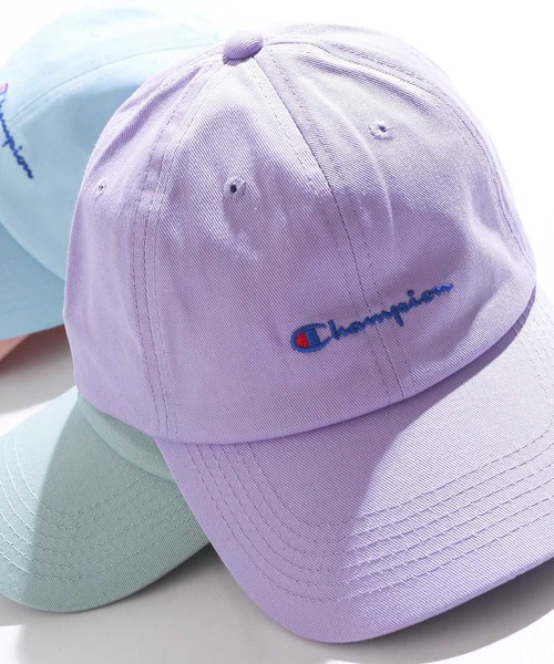 Champion（チャンピオン）の「∴WEGO/Champion LOWキャップ（キャップ・メンズ・ブラック系その他/ホワイト/オレンジ/ブラック/ダークインディゴブルー/パープル/ライトインディゴブルー/ネイビー/ベージュ/インディゴブルー/ライム/ライトパープル/サックスブルー/ライトピンク・FREE）」の12枚目の写真