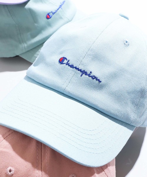 Champion（チャンピオン）の「∴WEGO/Champion LOWキャップ（キャップ・メンズ・ブラック系その他/ホワイト/オレンジ/ブラック/ダークインディゴブルー/パープル/ライトインディゴブルー/ネイビー/ベージュ/インディゴブルー/ライム/ライトパープル/サックスブルー/ライトピンク・FREE）」の7枚目の写真