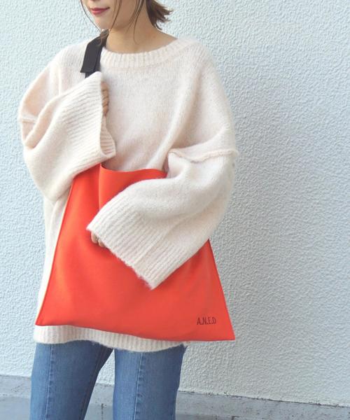 Another Edition(アナザーエディション)の「ロゴショルダーバッグ(ショルダーバッグ・レディース・オフホワイト/ブラック/グレー/オレンジ・FREE)」の19枚目の写真