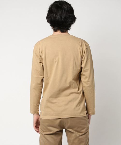 WEGO（ウィゴー）の「WEGO/ThermoStorageVネックカットソー（Tシャツ/カットソー・メンズ・ワイン/ネイビー/ブラック/ホワイト/ベージュ・MEDIUM/LARGE/SMALL）」の18枚目の写真