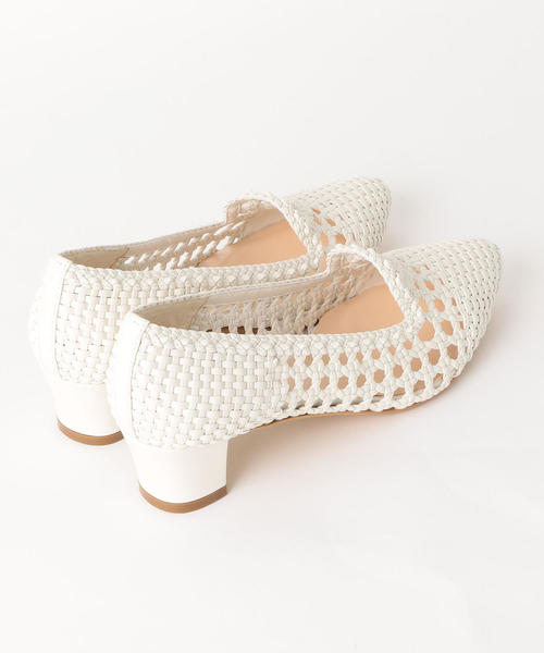 green label relaxing（グリーンレーベルリラクシング）の「D メッシュパンプス 4.0（パンプス・レディース・ホワイト/ブラック/ベージュ・23cm/22.5cm/23.5cm/24cm/24.5cm）」の6枚目の写真