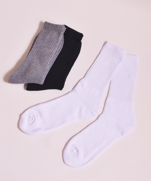 VIBGYOR（ヴィブジョー）の「シンプルリブスポーツソックス（ソックス/靴下・メンズ・ホワイト/ブラック/グレー・FREE）」の9枚目の写真