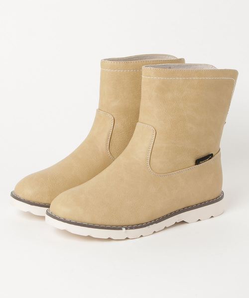 Amaort(アマート)の「【Amaort / アマート】 レディース バックスリットショートブーツ (雨天兼用)(レインシューズ)」|ベージュ