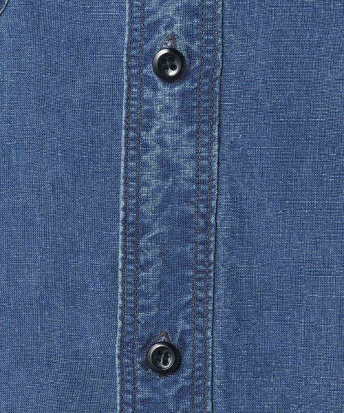Bshop（ビショップ）の「【orSlow】スタンドカラー半袖シャツ INDIGO