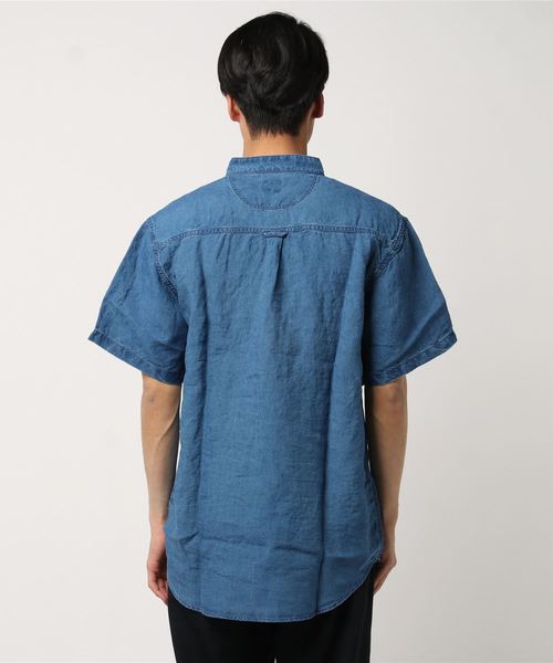 Bshop（ビショップ）の「【orSlow】スタンドカラー半袖シャツ INDIGO