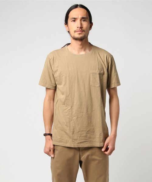 HANES(ヘインズ)の「【Hanes/ヘインズ】メンズ ポケット付きTシャツ ヘインズスポーツウェア ヘインズ(Tシャツ/カットソー・メンズ・その他5/ライム/ブラック/ロイヤルブルー/ダークネイビー/オフホワイト/ベージュ/スカイブルー・SMALL/LARGE/MEDIUM/X-SMALL)」の4枚目の写真