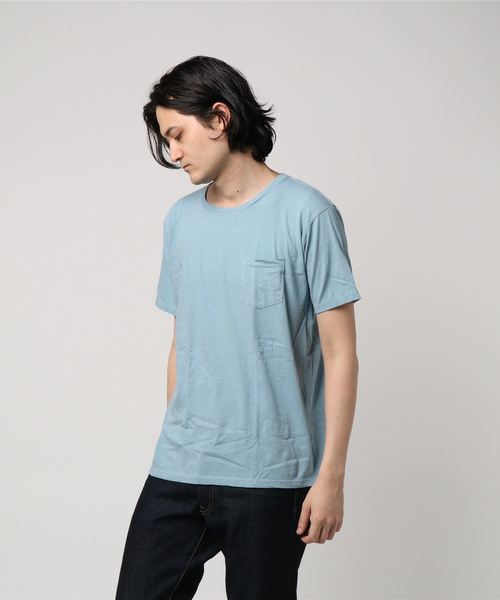 HANES(ヘインズ)の「【Hanes/ヘインズ】メンズ ポケット付きTシャツ ヘインズスポーツウェア ヘインズ(Tシャツ/カットソー・メンズ・その他5/ライム/ブラック/ロイヤルブルー/ダークネイビー/オフホワイト/ベージュ/スカイブルー・SMALL/LARGE/MEDIUM/X-SMALL)」の6枚目の写真