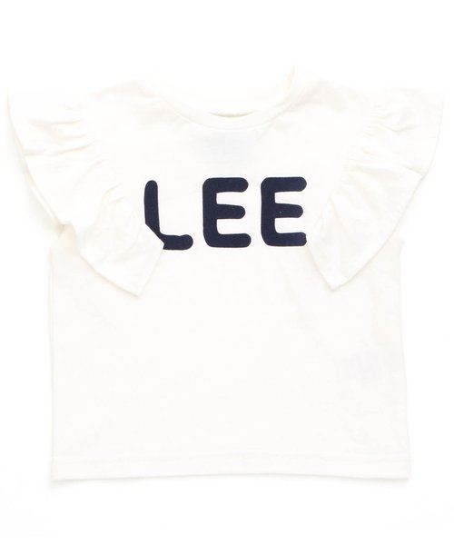 apres les cours（アプレレクール）の「LEE袖フリルTシャツ（Tシャツ/カットソー・キッズ・オフホワイト/レッド/グレー・100/120/90/140/80/110/130）」の7枚目の写真