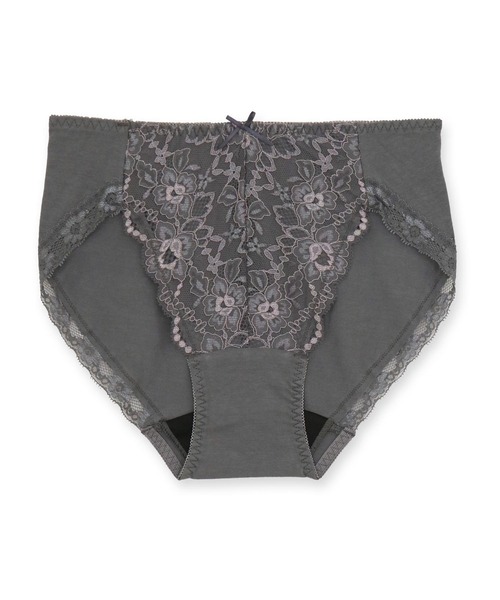 fran de lingerie（フランデランジェリー）の「fran SanitaryShorts サニタリーショーツ レギュラーウィング対応（ショーツ・レディース・サックスブルー/グレー/ネイビー/ピンク/クリアブラック/ミント/サーモンピンク/ブラック/ダークブルー・L/M/LL/S/3L）」の4枚目の写真