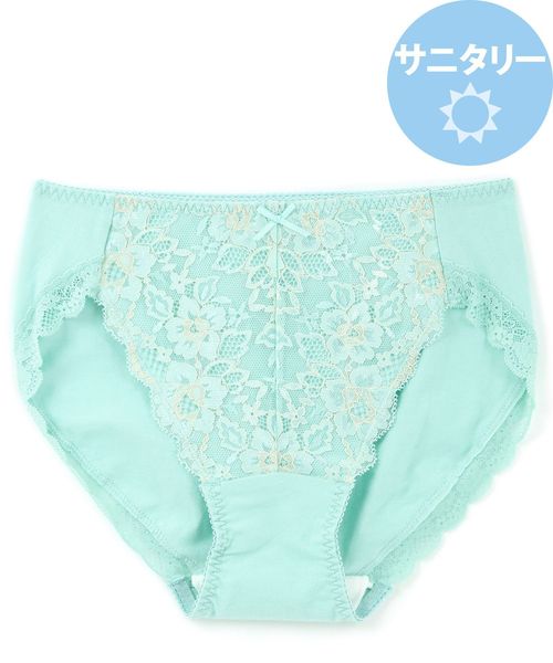 fran de lingerie（フランデランジェリー）の「fran SanitaryShorts サニタリーショーツ レギュラーウィング対応（ショーツ・レディース・サックスブルー/グレー/ネイビー/ピンク/クリアブラック/ミント/サーモンピンク/ブラック/ダークブルー・L/M/LL/S/3L）」の7枚目の写真