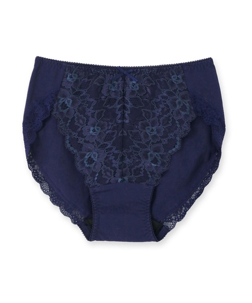 fran de lingerie（フランデランジェリー）の「fran SanitaryShorts サニタリーショーツ レギュラーウィング対応（ショーツ・レディース・サックスブルー/グレー/ネイビー/ピンク/クリアブラック/ミント/サーモンピンク/ブラック/ダークブルー・L/M/LL/S/3L）」の8枚目の写真