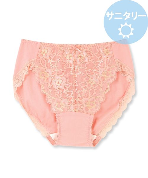 fran de lingerie（フランデランジェリー）の「fran SanitaryShorts サニタリーショーツ レギュラーウィング対応（ショーツ・レディース・サックスブルー/グレー/ネイビー/ピンク/クリアブラック/ミント/サーモンピンク/ブラック/ダークブルー・L/M/LL/S/3L）」の9枚目の写真