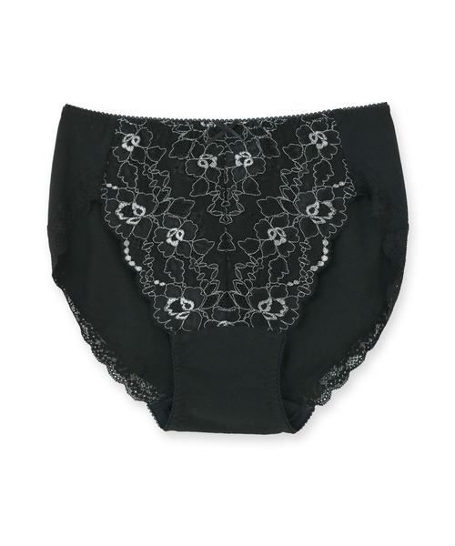 fran de lingerie（フランデランジェリー）の「fran SanitaryShorts サニタリーショーツ レギュラーウィング対応（ショーツ・レディース・サックスブルー/グレー/ネイビー/ピンク/クリアブラック/ミント/サーモンピンク/ブラック/ダークブルー・L/M/LL/S/3L）」の3枚目の写真