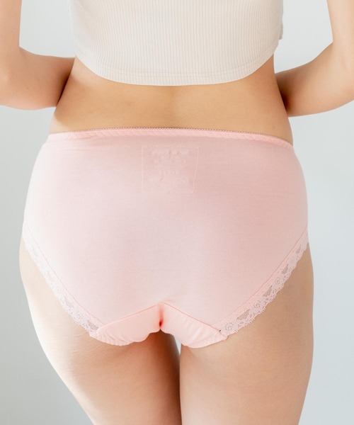 fran de lingerie（フランデランジェリー）の「fran SanitaryShorts サニタリーショーツ レギュラーウィング対応（ショーツ・レディース・サックスブルー/グレー/ネイビー/ピンク/クリアブラック/ミント/サーモンピンク/ブラック/ダークブルー・L/M/LL/S/3L）」の13枚目の写真