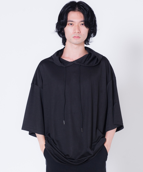 GGD SELECT(ジージーディー セレクト)の「GGD SELECT / ビッグシルエット 半袖スウェットパーカー(パーカー・メンズ・ホワイト/ブラック/ネイビー/グレー/グリーン/ワインレッド・M/L)」の15枚目の写真