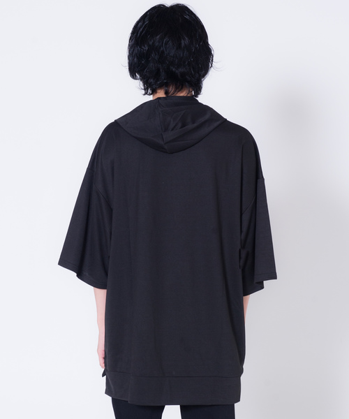 GGD SELECT(ジージーディー セレクト)の「GGD SELECT / ビッグシルエット 半袖スウェットパーカー(パーカー・メンズ・ホワイト/ブラック/ネイビー/グレー/グリーン/ワインレッド・M/L)」の17枚目の写真