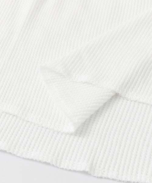 ITEMS URBANRESEARCH(アイテムズ アーバンリサーチ)の「ワッフル半袖ロングTシャツ(Tシャツ/カットソー・メンズ・ホワイト/ブラック・40/38)」の10枚目の写真