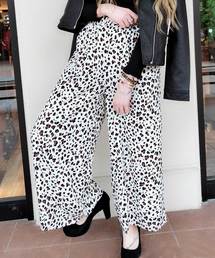 one way | ヒョウ柄ワイドPT(その他パンツ)