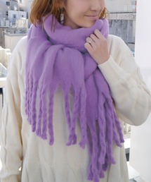 マフラー（パープル/紫色系・フリンジ）ファッション通販 - ZOZOTOWN