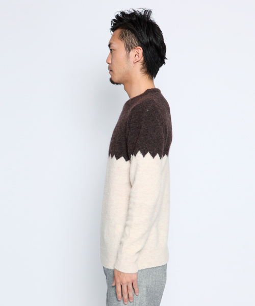 SILAS(サイラス)の「CHARLEY KNIT(ニット/セーター・メンズ・ブラック/ブラウン・1/2/3)」の3枚目の写真
