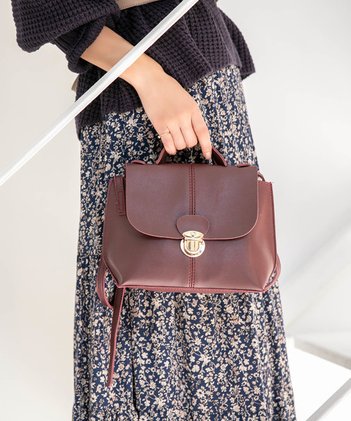 Edit Sheen（エディットシーン）の「フラップショルダーバッグ（ショルダーバッグ・レディース・ブラック/グレー/ボルドー・FREE）」の3枚目の写真