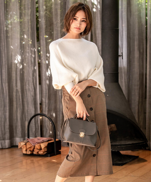 Edit Sheen（エディットシーン）の「フラップショルダーバッグ（ショルダーバッグ・レディース・ブラック/グレー/ボルドー・FREE）」の15枚目の写真